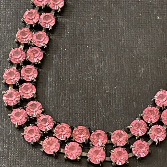 Vintage pink crystal bracelet - Picture 4 of 7